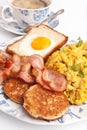 Coffee, eggs and bacon Royalty Free Stock Photo