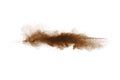Coffee explosion isolated on white background Royalty Free Stock Photo