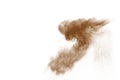 Coffee explosion isolated on white background Royalty Free Stock Photo