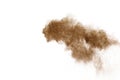 Coffee explosion isolated on white background. Royalty Free Stock Photo