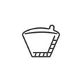 Coffee Filter line icon