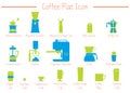 Coffee flat icon