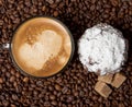 coffee foam in a Cup Royalty Free Stock Photo