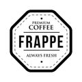 Coffee Frappe vintage stamp Royalty Free Stock Photo