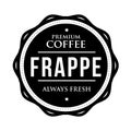 Coffee Frappe vintage stamp Royalty Free Stock Photo