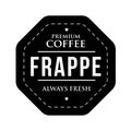 Coffee Frappe vintage stamp Royalty Free Stock Photo
