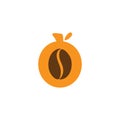 Coffee fruit taste logo symbol vector