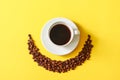 Coffee gives energy and cheerfulness