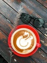 Coffee with glasses Royalty Free Stock Photo