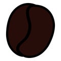 Coffee grain seed icon