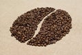 Coffee grain sign Royalty Free Stock Photo