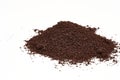 Coffee grounds isolated on white Royalty Free Stock Photo