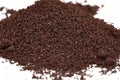 Coffee grounds isolated on white Royalty Free Stock Photo