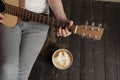 Coffee and guitar