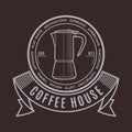 Coffee house logo design.. Vector illustration for advertising