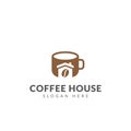 Coffee house logo vector design template Royalty Free Stock Photo