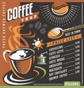 Coffee house menu creative template