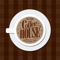 Coffee house Menu Vintage card Royalty Free Stock Photo