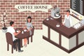 Coffee house, restaurant. Royalty Free Stock Photo