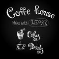 Coffee house,vector illustration Royalty Free Stock Photo