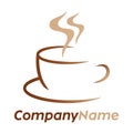 Coffee icon and logo design Royalty Free Stock Photo