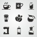 Coffee icon set