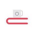 Coffee vector flat color icon Royalty Free Stock Photo