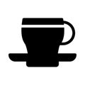 Coffee vector glyph flat icon Royalty Free Stock Photo