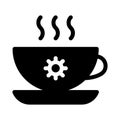 Coffee vector glyph flat icon Royalty Free Stock Photo