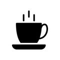 Coffee vector glyph flat icon Royalty Free Stock Photo