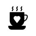 Coffee vector glyph flat icon Royalty Free Stock Photo