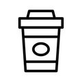 Coffee vector thin line  icon Royalty Free Stock Photo