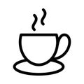 Coffee vector thin line  icon Royalty Free Stock Photo
