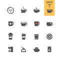 Coffee icons sets.