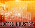 Coffee industry Abstract concept digital illustration
