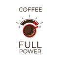 Coffee infographic. Types of coffee. Flat style, vector illustration. Royalty Free Stock Photo