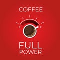 Coffee infographic. Types of coffee. Flat style, vector illustration. Royalty Free Stock Photo