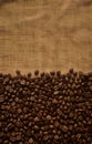 Coffee Inspirations - Coffee Cup and Coffee Beans in Perfect Harmony Royalty Free Stock Photo