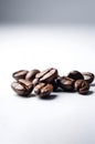 Coffee Inspirations - Coffee Cup and Coffee Beans in Perfect Harmony Royalty Free Stock Photo