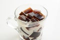 Coffee jelly with Milk