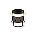 Coffee cupe cute kawaii illustration design Royalty Free Stock Photo