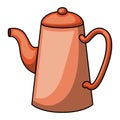 Coffee kettle cartoon design