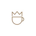 Coffee King graphic design template simple illustration