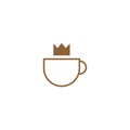 Coffee King graphic design template simple illustration