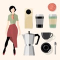 Coffee. Kitchen, bar, restaurant design elements