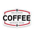 Coffee Label Vintage Sign