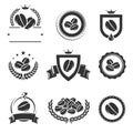 Coffee labels and icons set. Vector Royalty Free Stock Photo