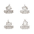 Coffee labels set Royalty Free Stock Photo