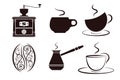 Coffee labels set Royalty Free Stock Photo