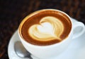 Coffee latte art Royalty Free Stock Photo